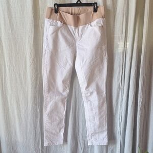 GAP Women's Skinny Pants - White and Tan